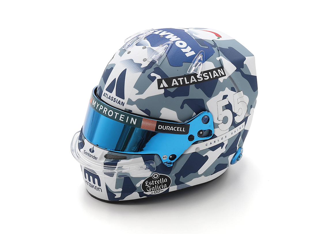Helmet Team Williams Atlassian Racing British GP 2025