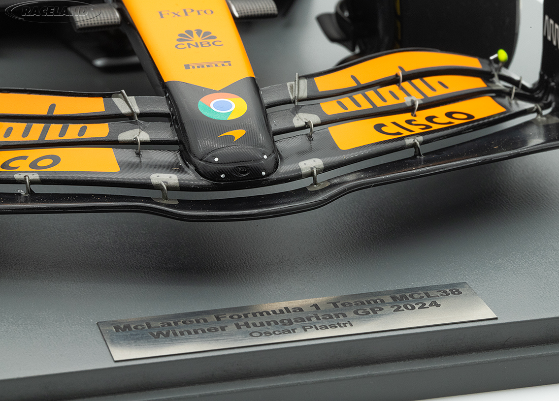 McLaren MCL38 Mercedes F1 winner Hungarian GP 2024