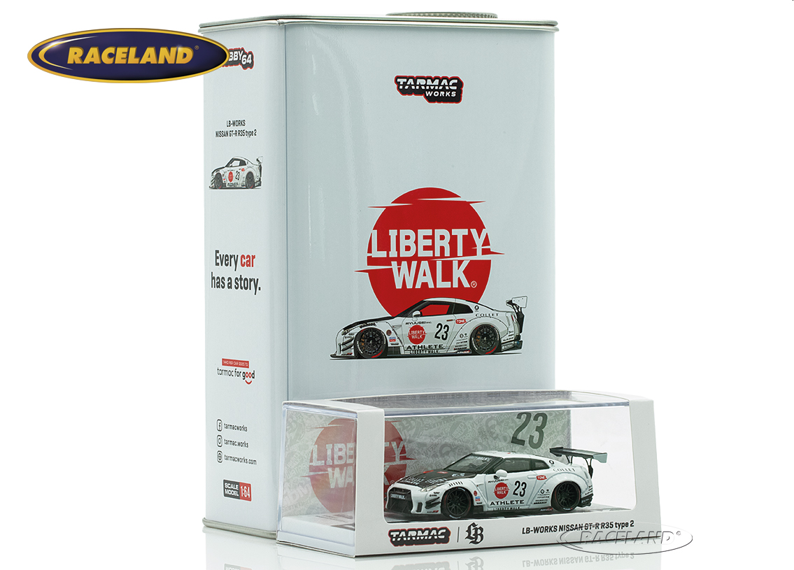 Nissan GT-R R35 LB Works Type 2 White Athlete X Collet in A LB Limited