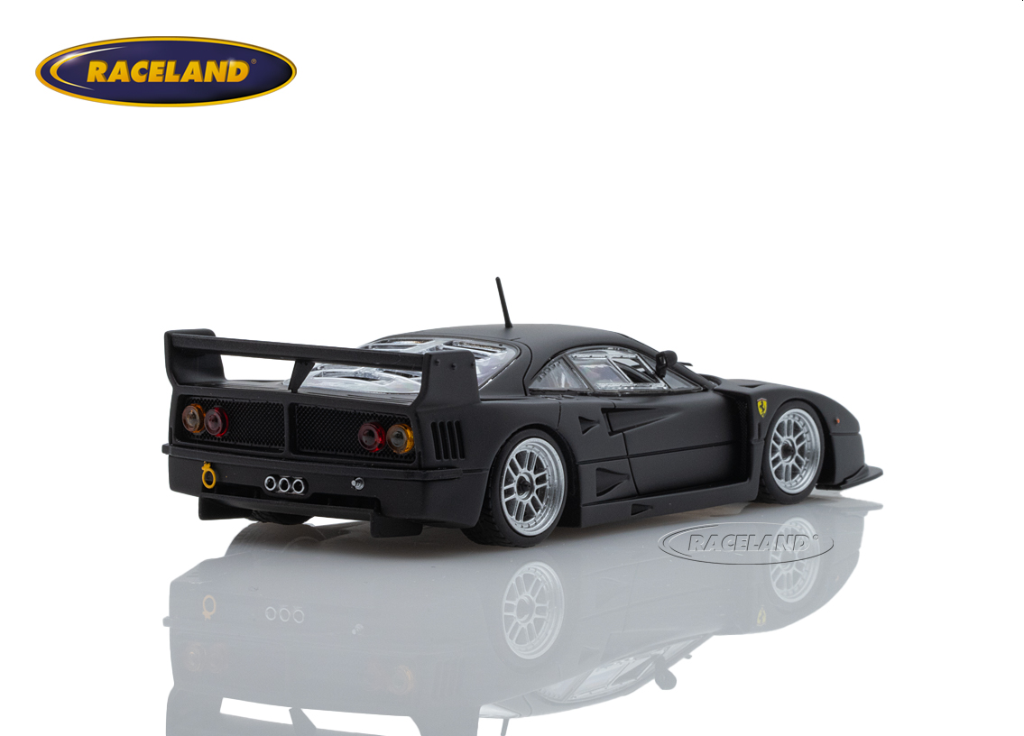 Ferrari F40 LM presentation model 1996 - matt black with silver Enkei wheels