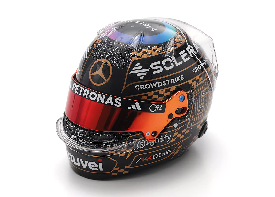 Helmet F1 Team Mercedes AMG Petronas Las Vegas GP 2025