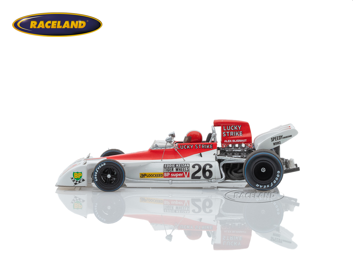 Tyrrell 004 Cosworth V8 F1 Blignaut Lucky Strike South African GP 1973
