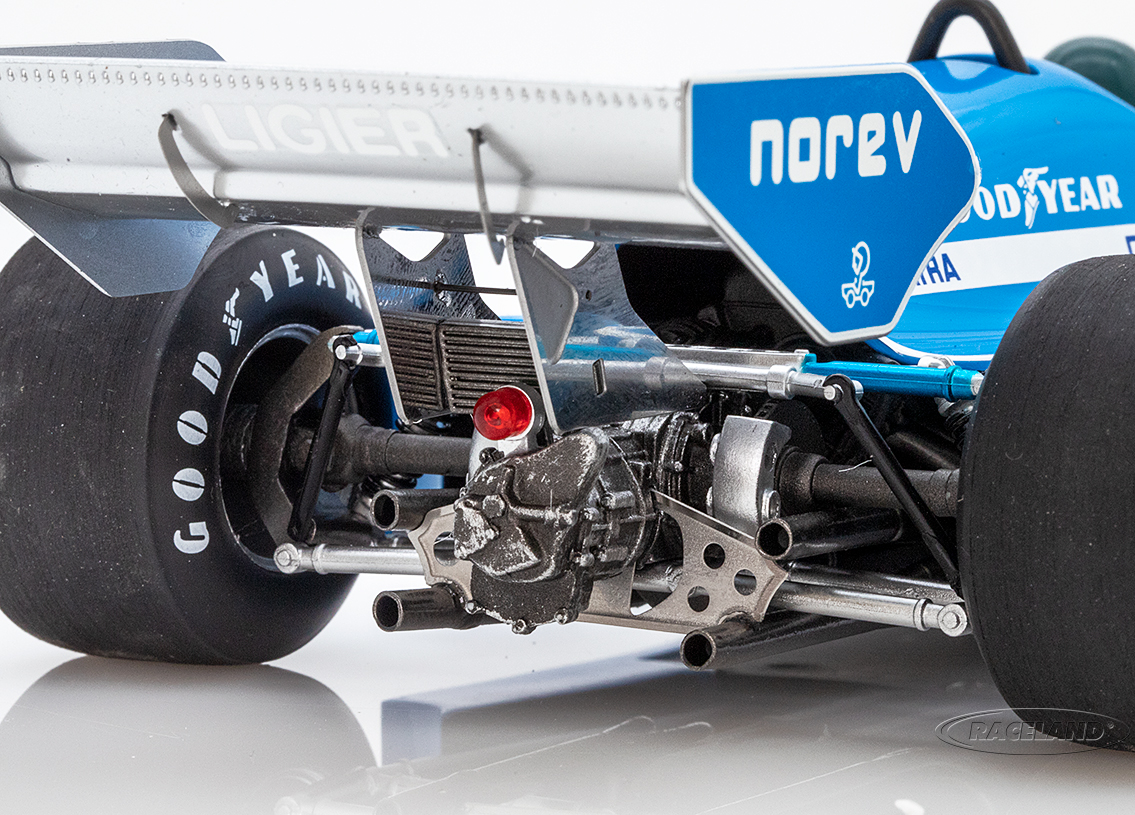 Ligier JS7 Matra V12 F1 Gitanes winner Swedish GP Anderstorp 1977
