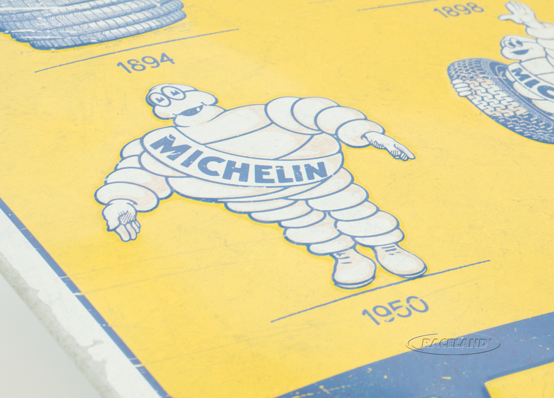 tin sign Michelin Logo Evolution 30 x 40cm