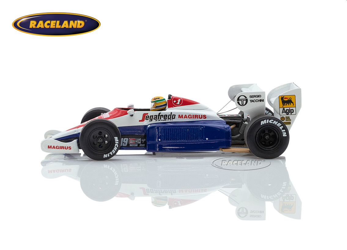 Toleman TG184 Hart Turbo F1 Segafredo 3° British GP Brands Hatch 1984