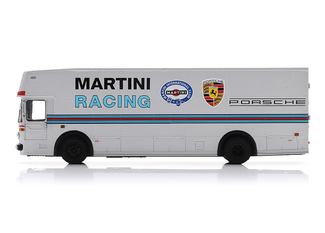 Mercedes Benz O317 race car transporter Martini Racing 1974 - silver