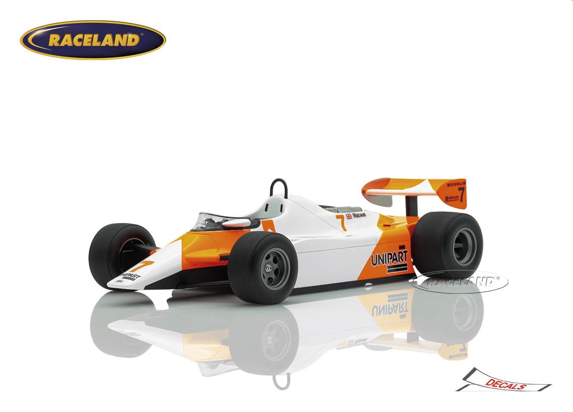 McLaren MP4/1B Cosworth V8 F1 winner US GP Detroit 1982