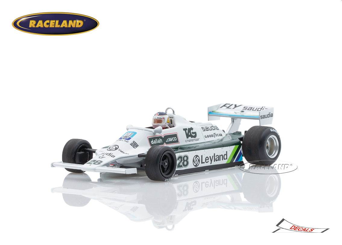 Williams FW07b Cosworth F1 Albilad winner Monaco GP 1980