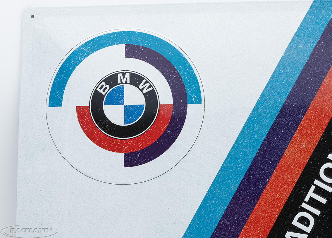 Tin sign BMW M a tradition of speed 30 x 40cm