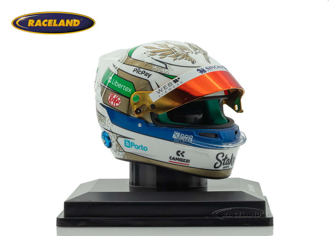 Helmet Sauber Stake F1 Team Kick 8° Italian GP 2025