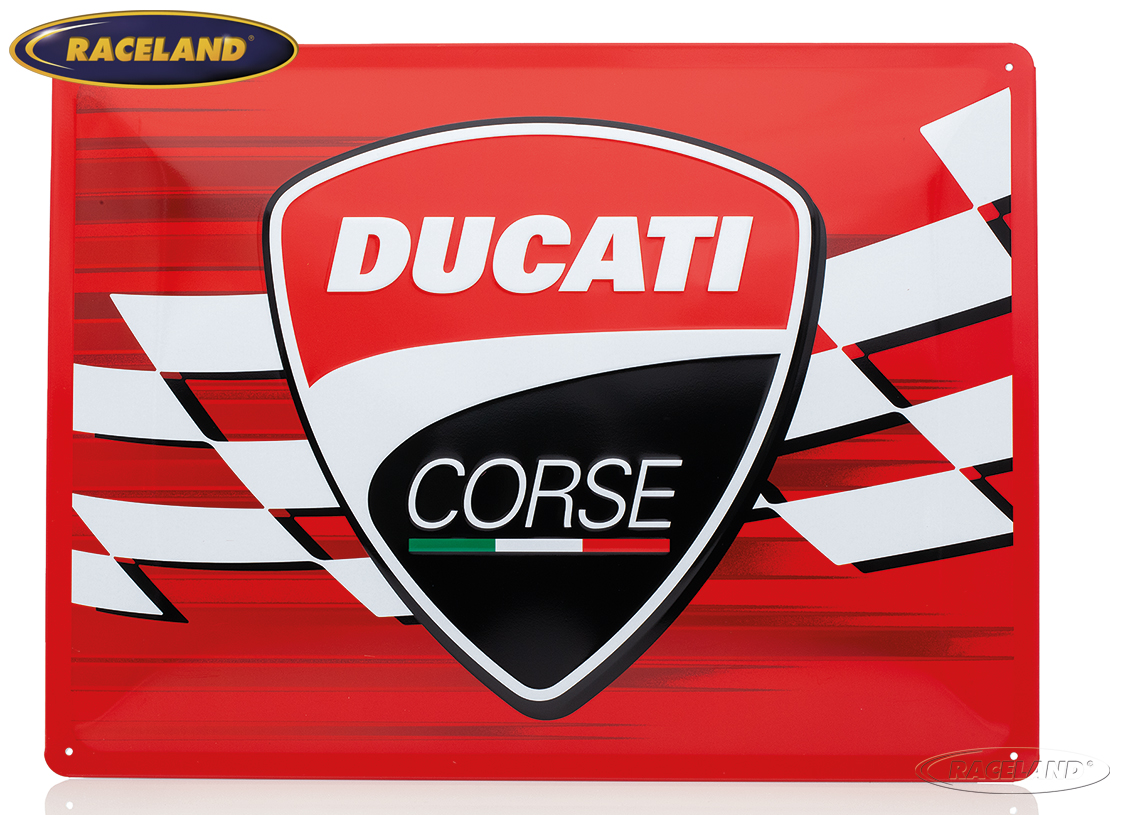 tin sign Ducati Corse Racing Flag 30 x 40cm