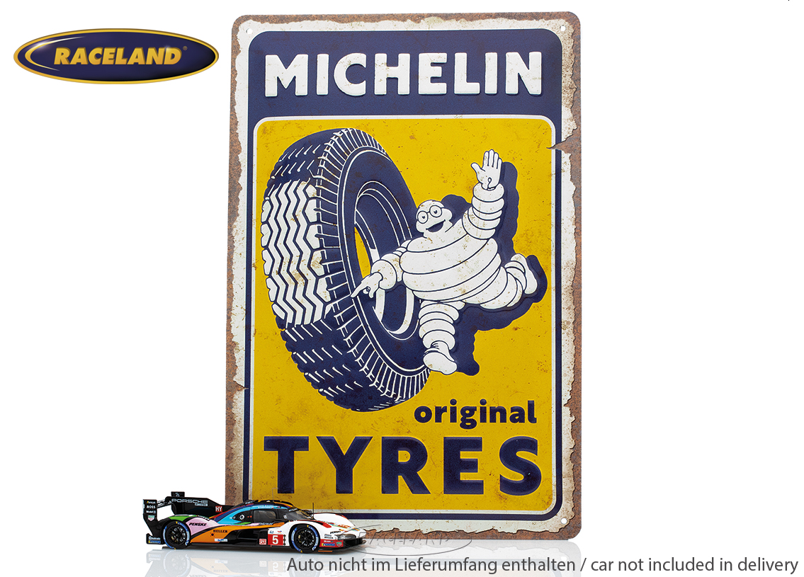 tin sign Michelin Original Tyres Logo 20 x 30cm