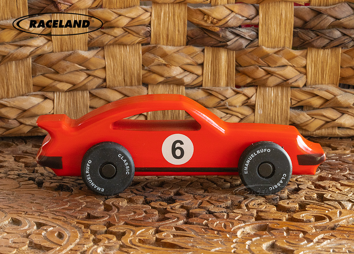 Wooden toy racer no.6