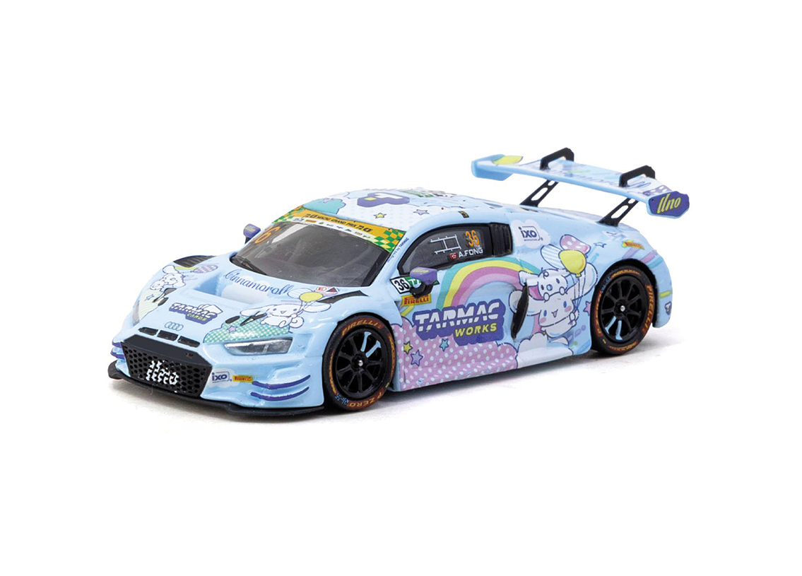 Audi R8 LMS GT3 EVO II Uno Racing 11° Macau GT 2025 + Diorama + Card