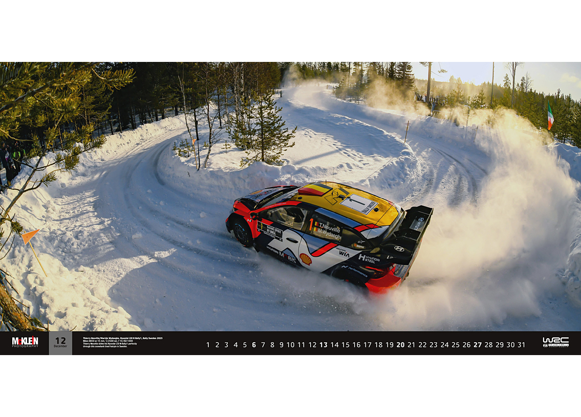 Rally Calendar The Wider View 2026 95 x 48cm