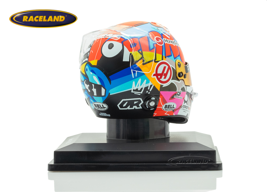 Helmet F1 Team Haas MoneyGram Miami GP 2025