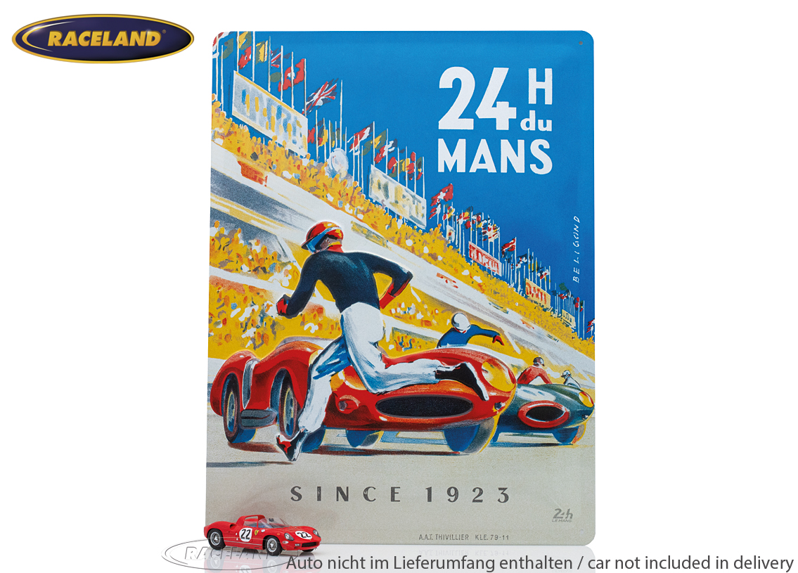 Tin sign Le Mans 24H 30 x 40cm