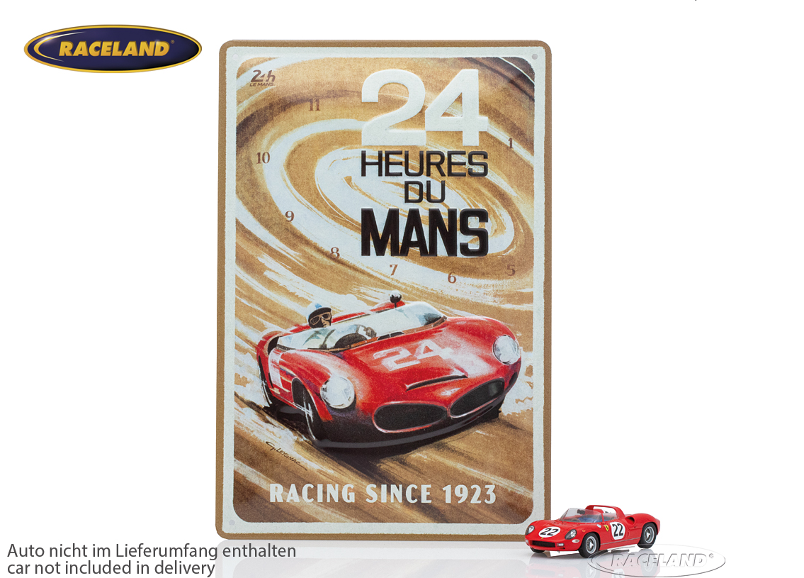 Tin sign Le Mans 24H 1963 20 x 30cm