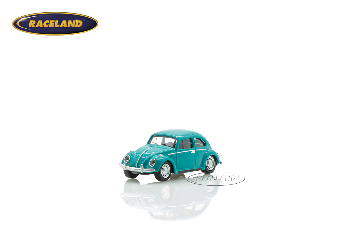 VW Beetle 1965 - cyan