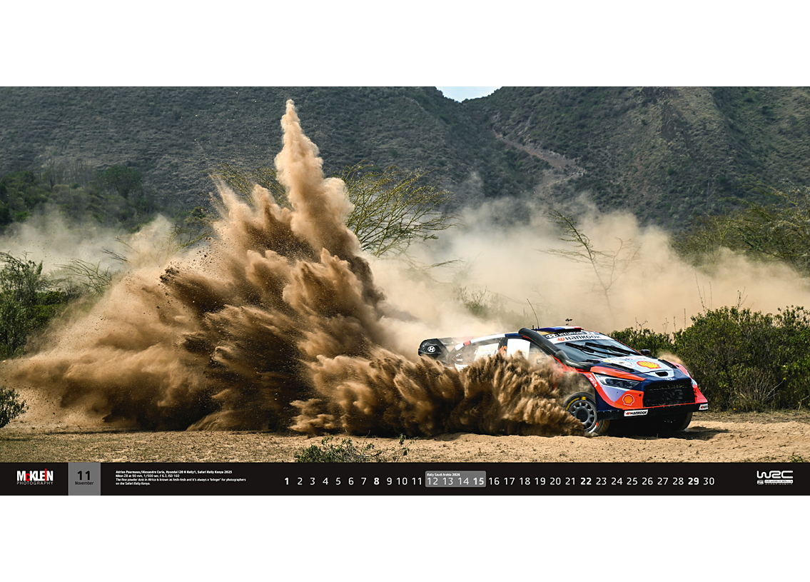 Rally Calendar The Wider View 2026 95 x 48cm