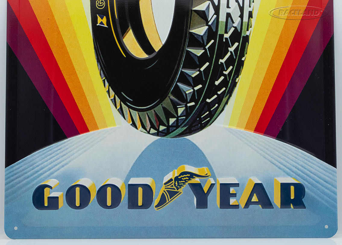 tin sign Goodyear Rainbow Wheel 30 x 40cm