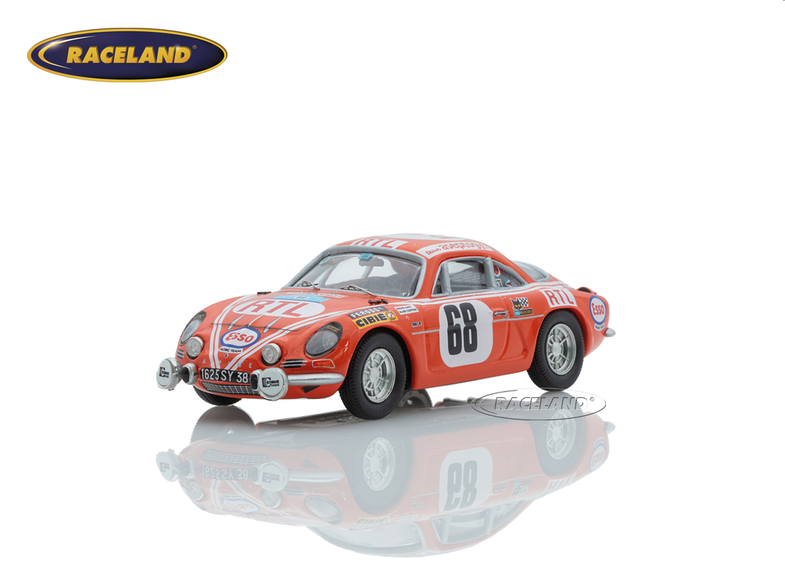 Alpine Renault A110 1600S winner Herault Rallye 1972