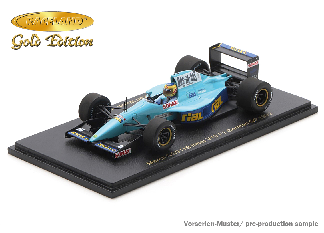 March CG911B Ilmor V10 Rial 16° German GP Hockenheim 1992