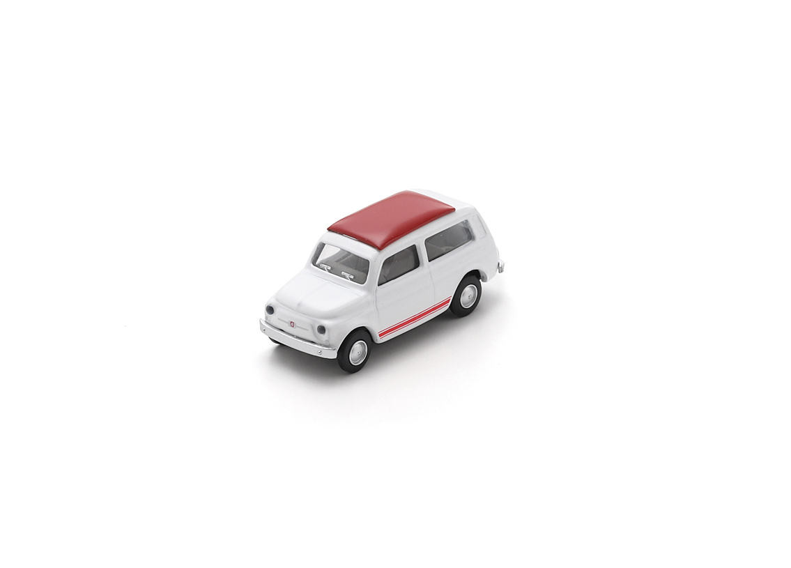 Fiat 500 Giardiniera 1968 - white/red