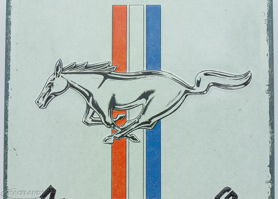 tin sign Ford Mustang Horse & Stripes 20 x 30cm