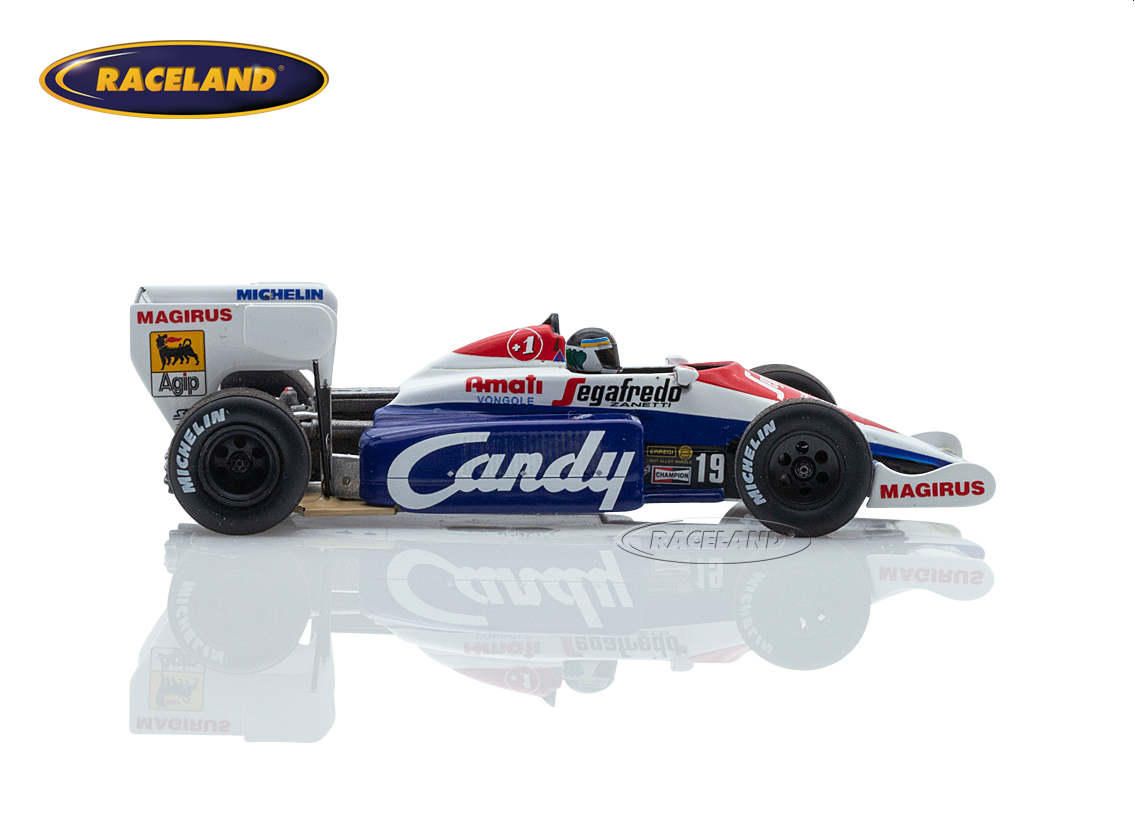 Toleman TG184 Hart Turbo F1 Candy 4° Italian GP Monza 1984