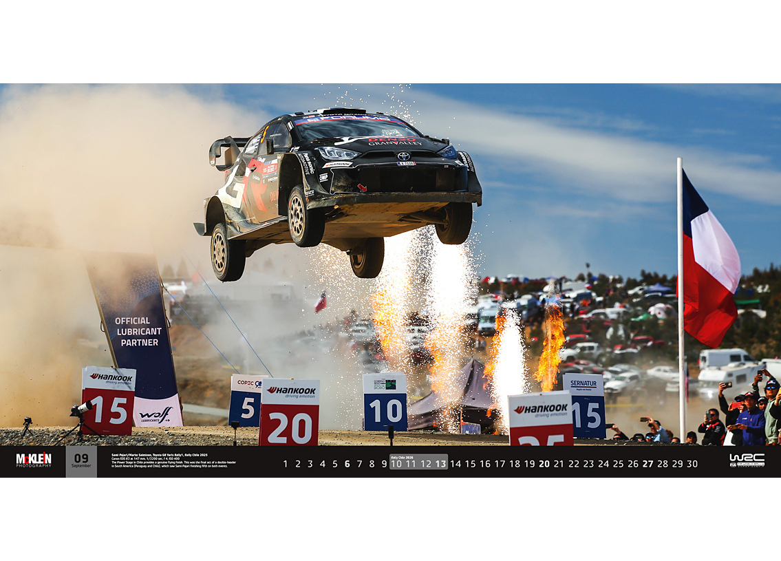 Rally Calendar The Wider View 2026 95 x 48cm