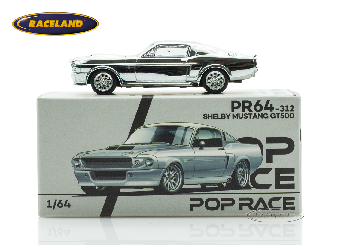 Ford Shelby Mustang GT500 - silver chrome
