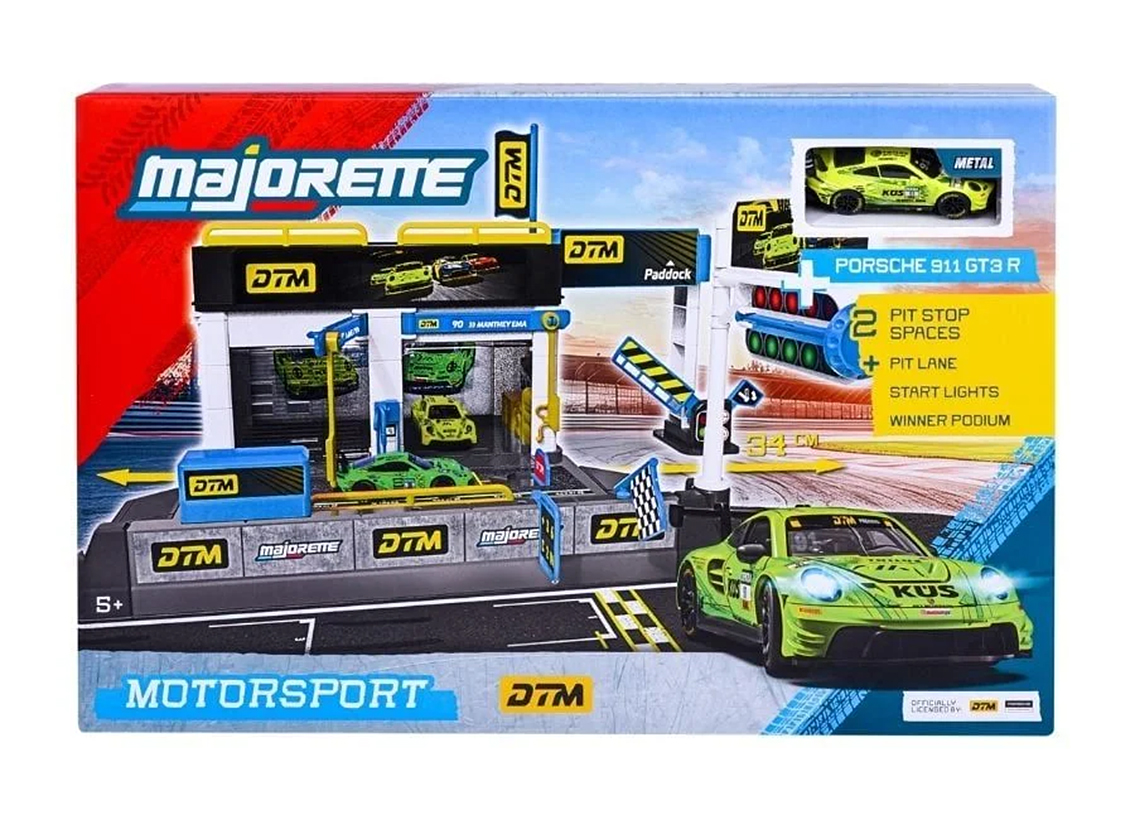 DTM Pit Stop Set with Porsche 911 GT3 R Manthey Racing