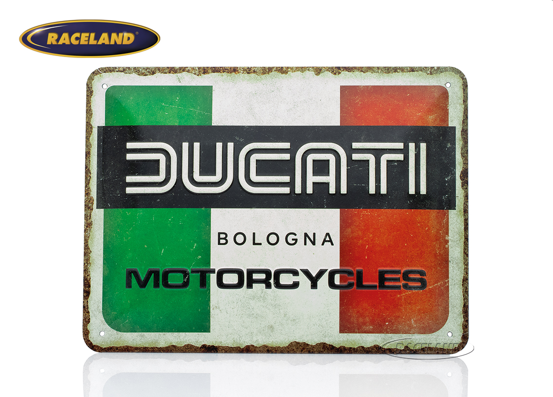 tin sign Ducati Italy Giugiaro Logo 15 x 20cm