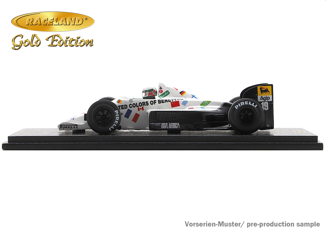 Toleman TG185 Hart Turbo F1 Benetton Pole Position German GP 1985
