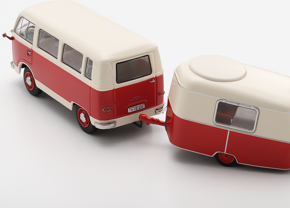 Ford FK 1000 with Eriba Puck trailer 1955 - red/white