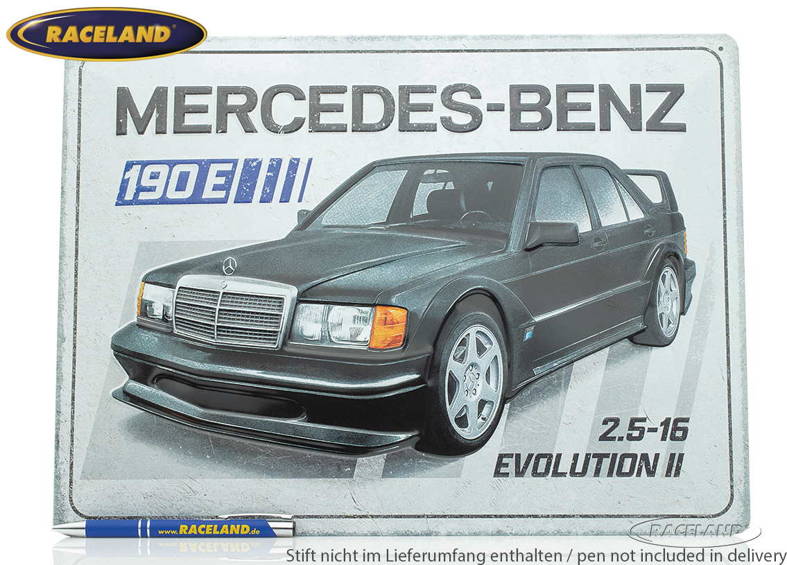Tin sign Mercedes 190 Evo II 30 x 40cm