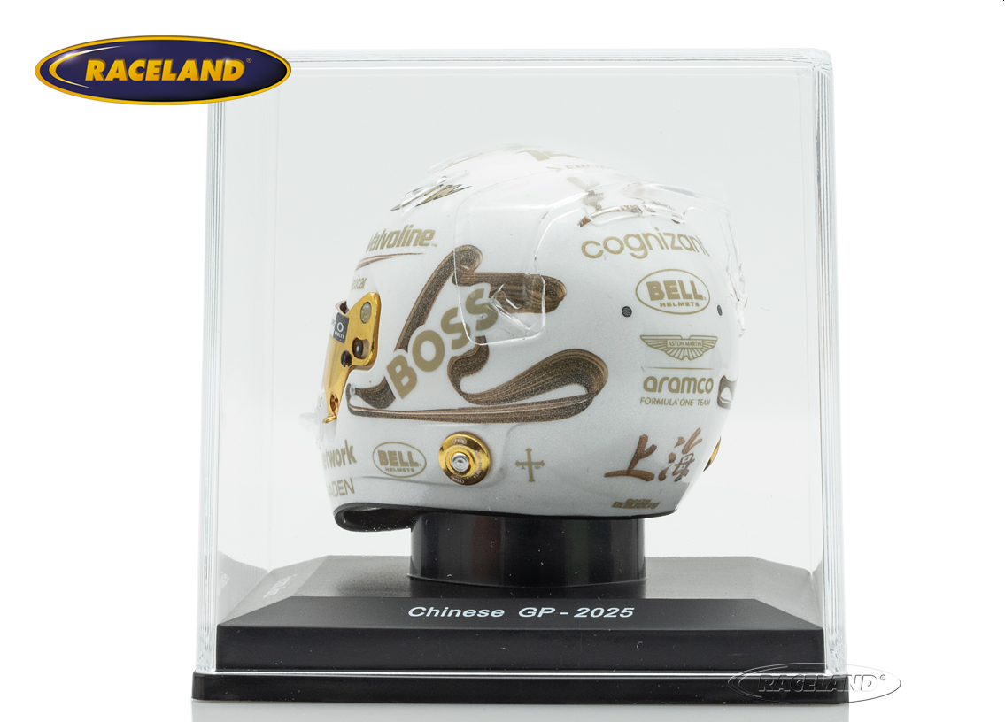 Helmet F1 Team Aston Martin Aramco Chinese GP 2025