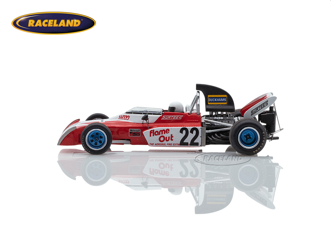 Surtees TS9b Cosworth V8 F1 OXO Flame Out British GP Brands Hatch 1972