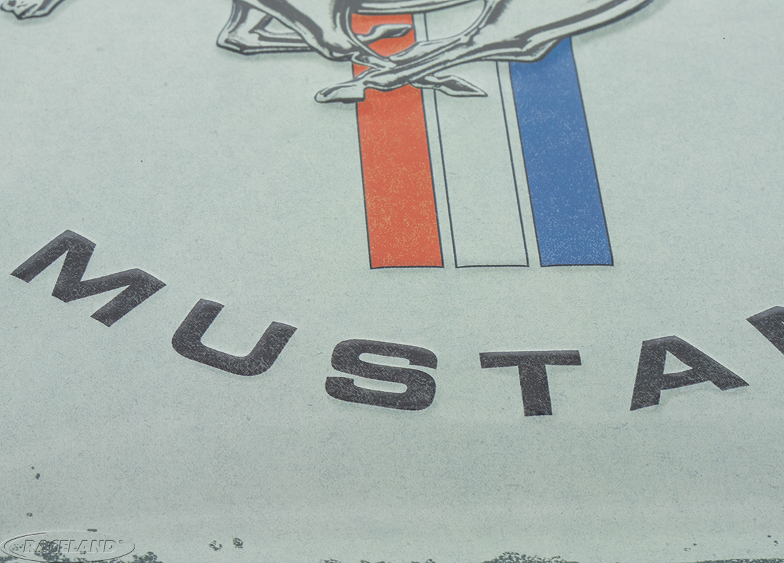 tin sign Ford Mustang Horse & Stripes 20 x 30cm