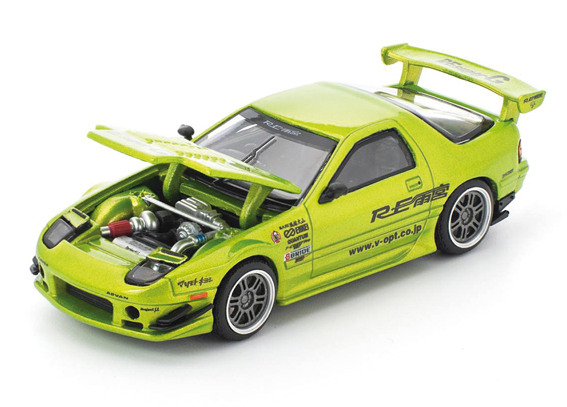 Mazda RX7 FC35 Re-Amemiya Test Type-01 Goodride - luminous green