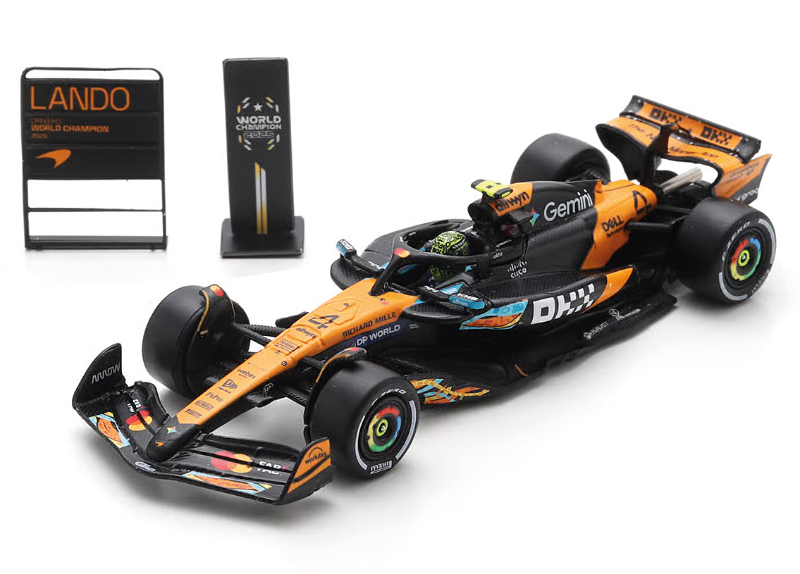 McLaren MCL39 Mercedes F1 3° Abu Dhabi GP World Champion 2025