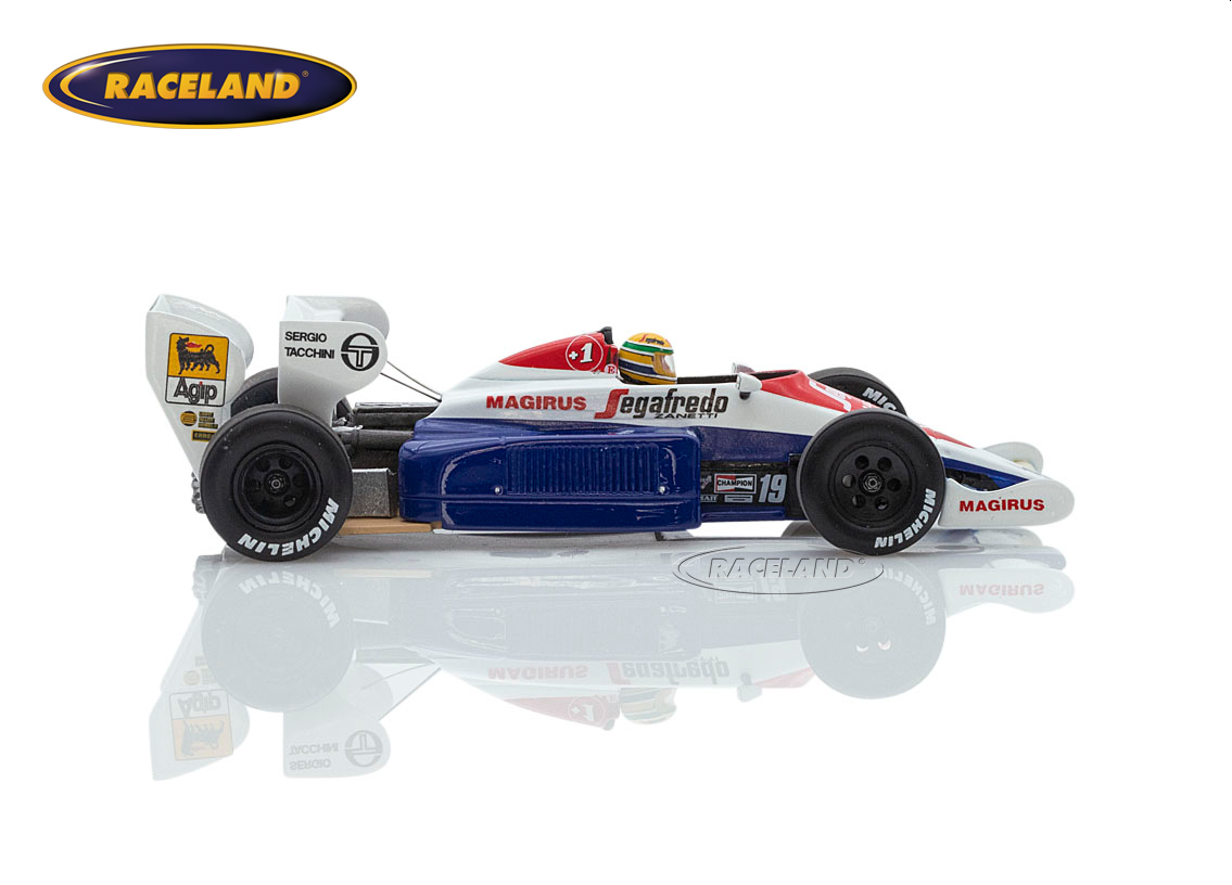 Toleman TG184 Hart Turbo F1 Segafredo 3° British GP Brands Hatch 1984