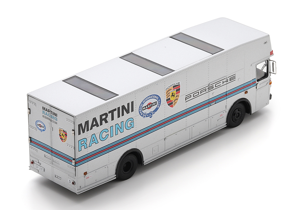 Mercedes Benz O317 race car transporter Martini Racing 1974 - silver
