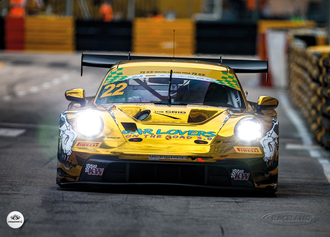 Porsche 911 GT3 R Schumacher CLRT 3° FIA GT World Challenge Macau 2025