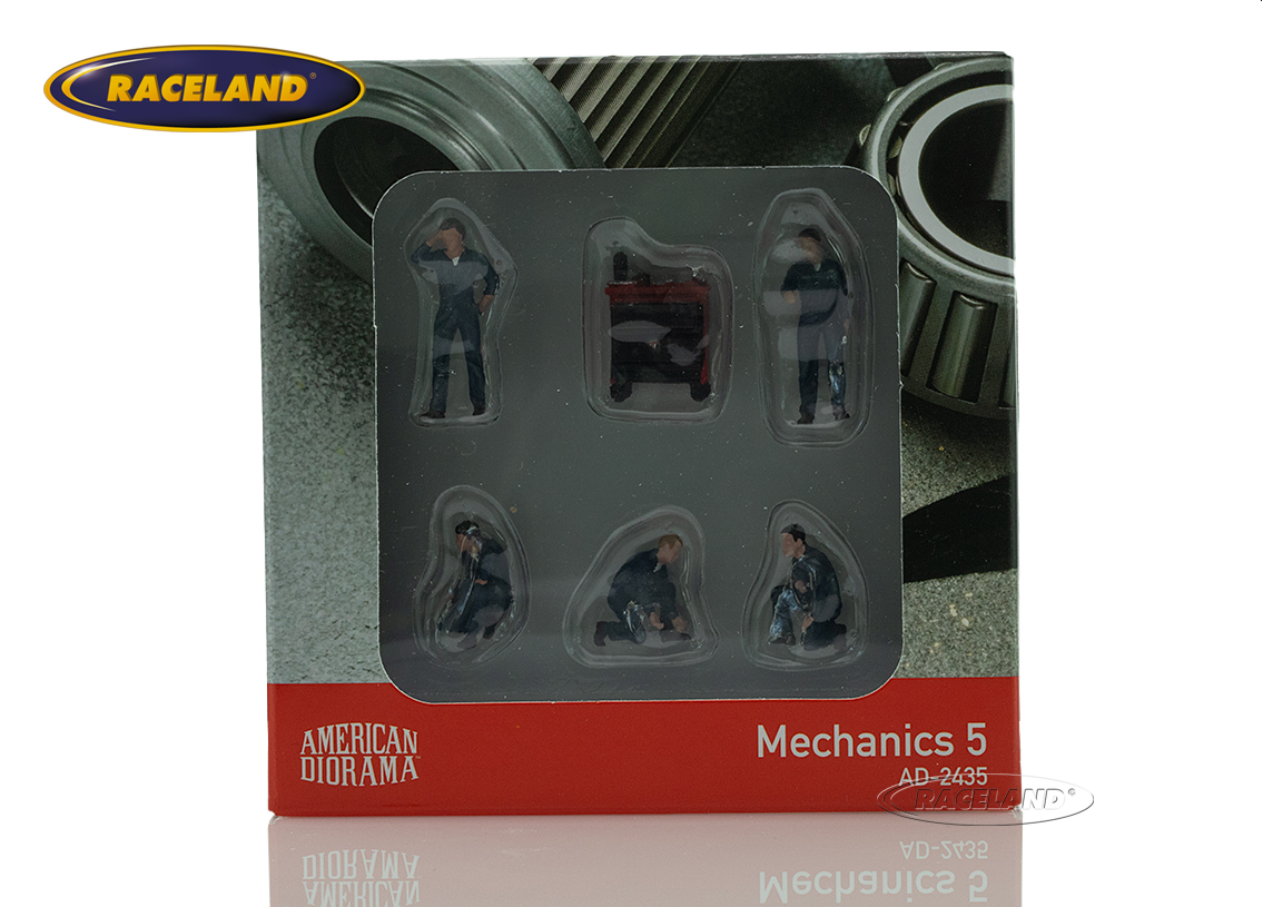 Figure set Mechanics 5 Figurines with workshop wagon