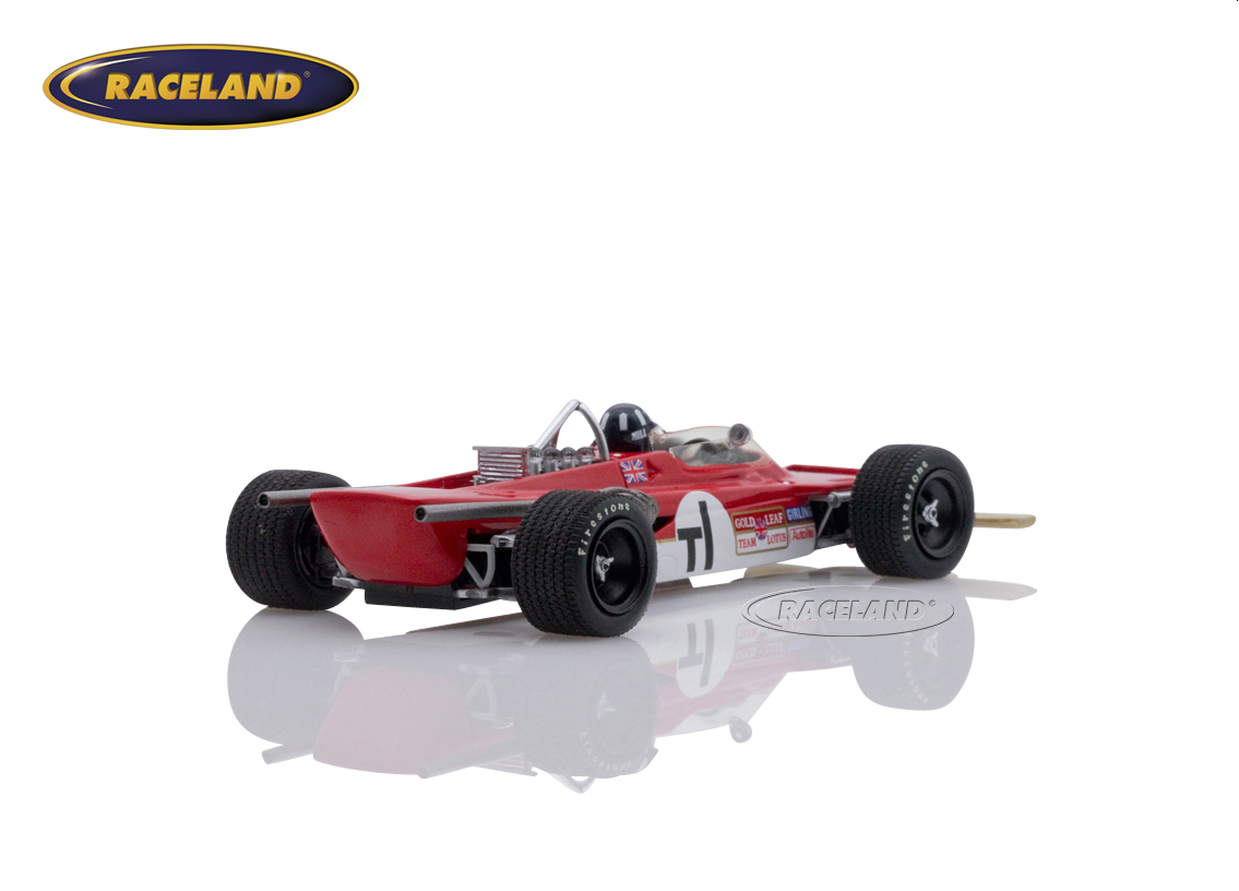Lotus 63 Cosworth 4WD F1 Gold Leaf practice Dutch GP Zandvoort 1969