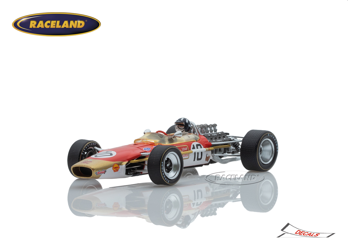 Lotus 49 Cosworth V8 F1 Gold Leaf Team winner Spanish GP World Champion 1968