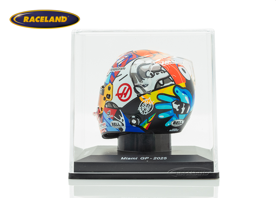 Helmet F1 Team Haas MoneyGram Miami GP 2025
