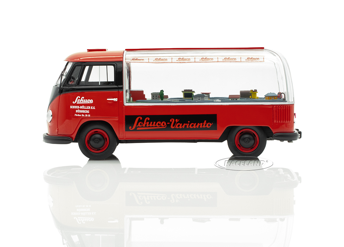 VW T1 advertisement car  Schuco Varianto 1958 - red black